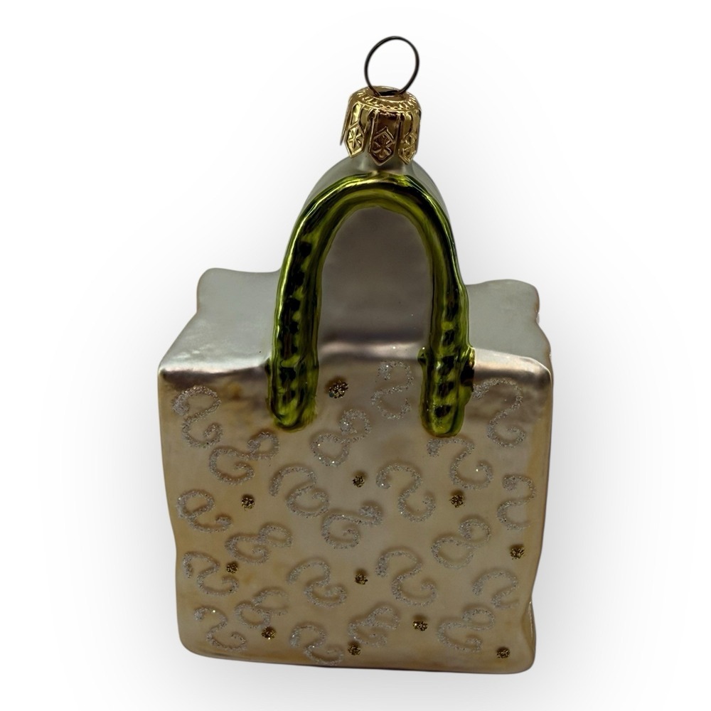 Nordstrom at Home Glass Purse Handbag Christmas Ornament Made in Poland - Picture 2 of 15